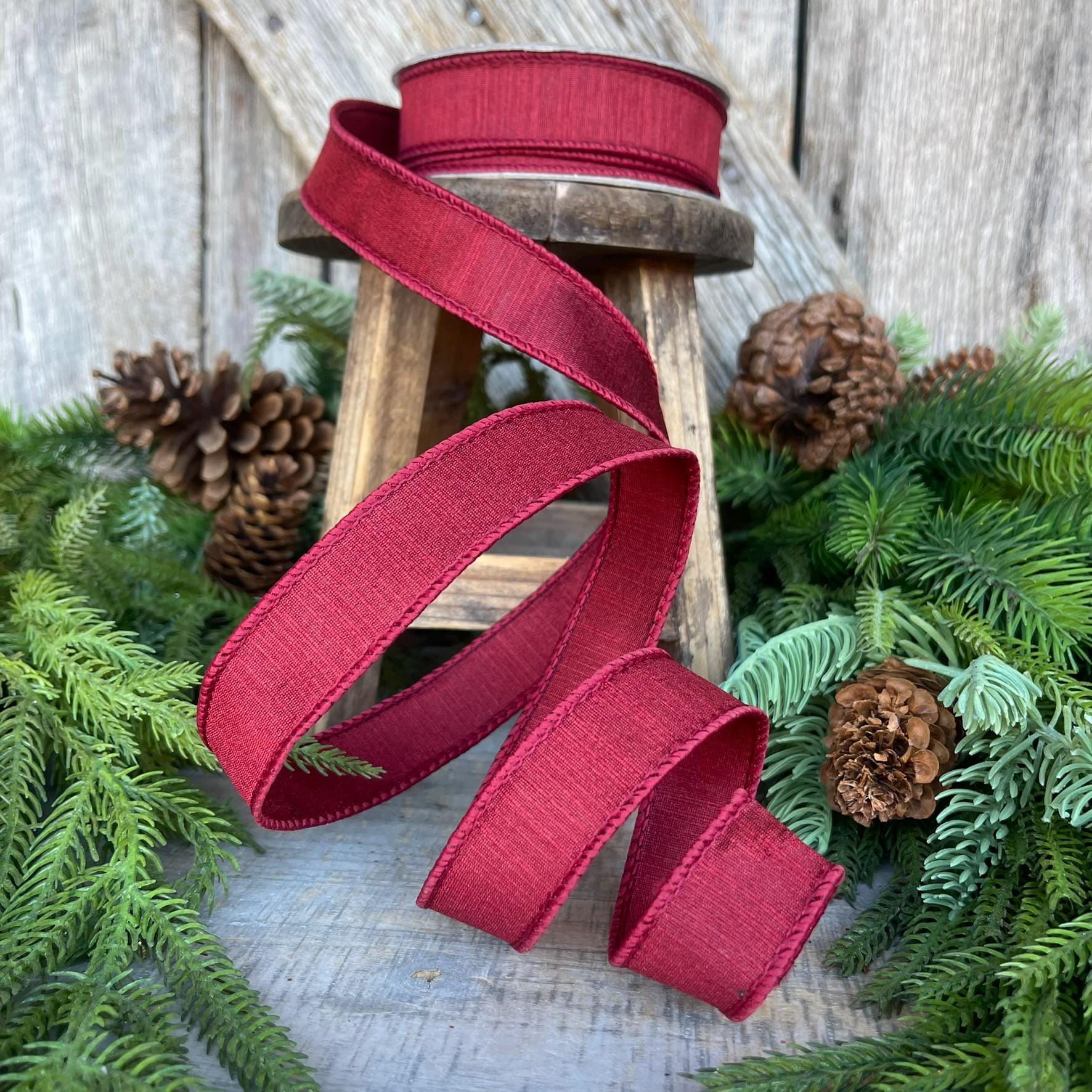 1" Burgundy Ribbon, Farrisilk Ribbon