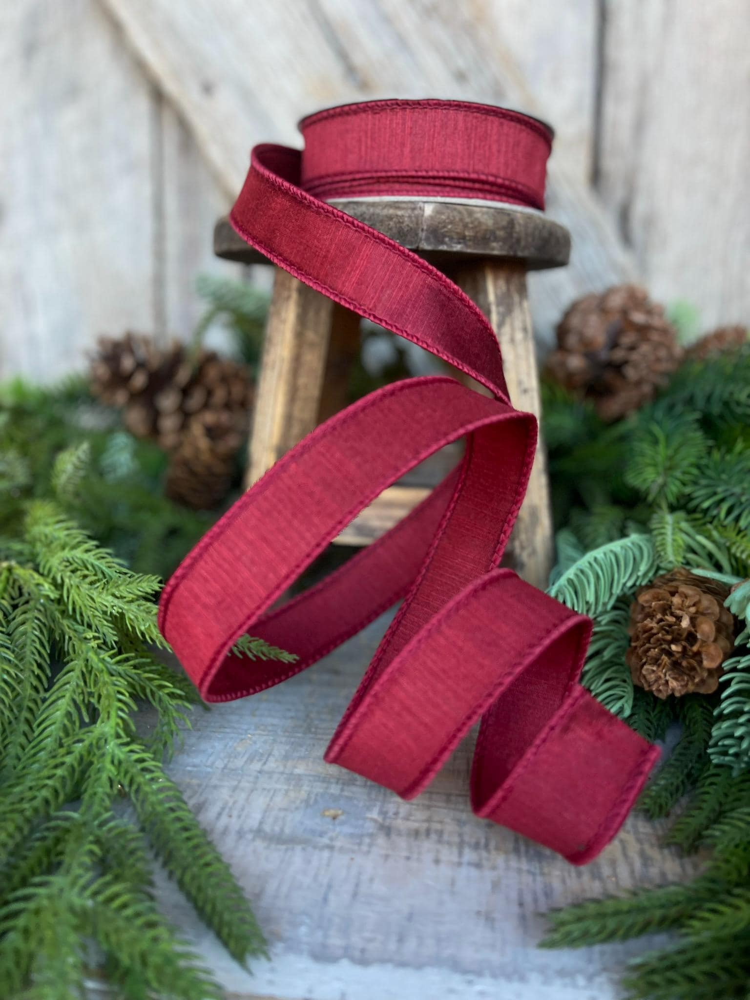 1" Burgundy Ribbon, Farrisilk Ribbon