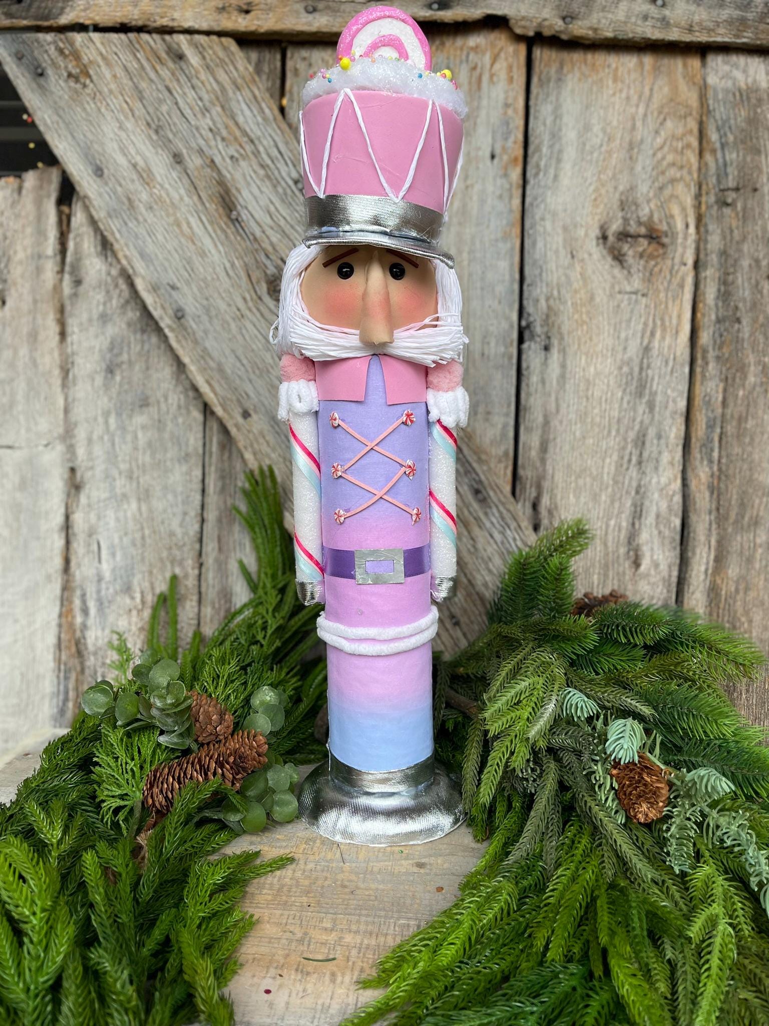 22" Pink Lavender Nutcracker, Sweet Shop Nutcracker