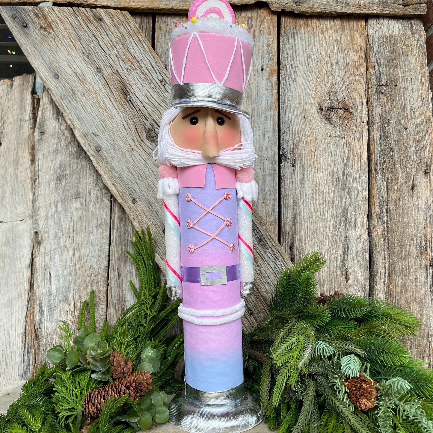 22" Pink Lavender Nutcracker, Sweet Shop Nutcracker