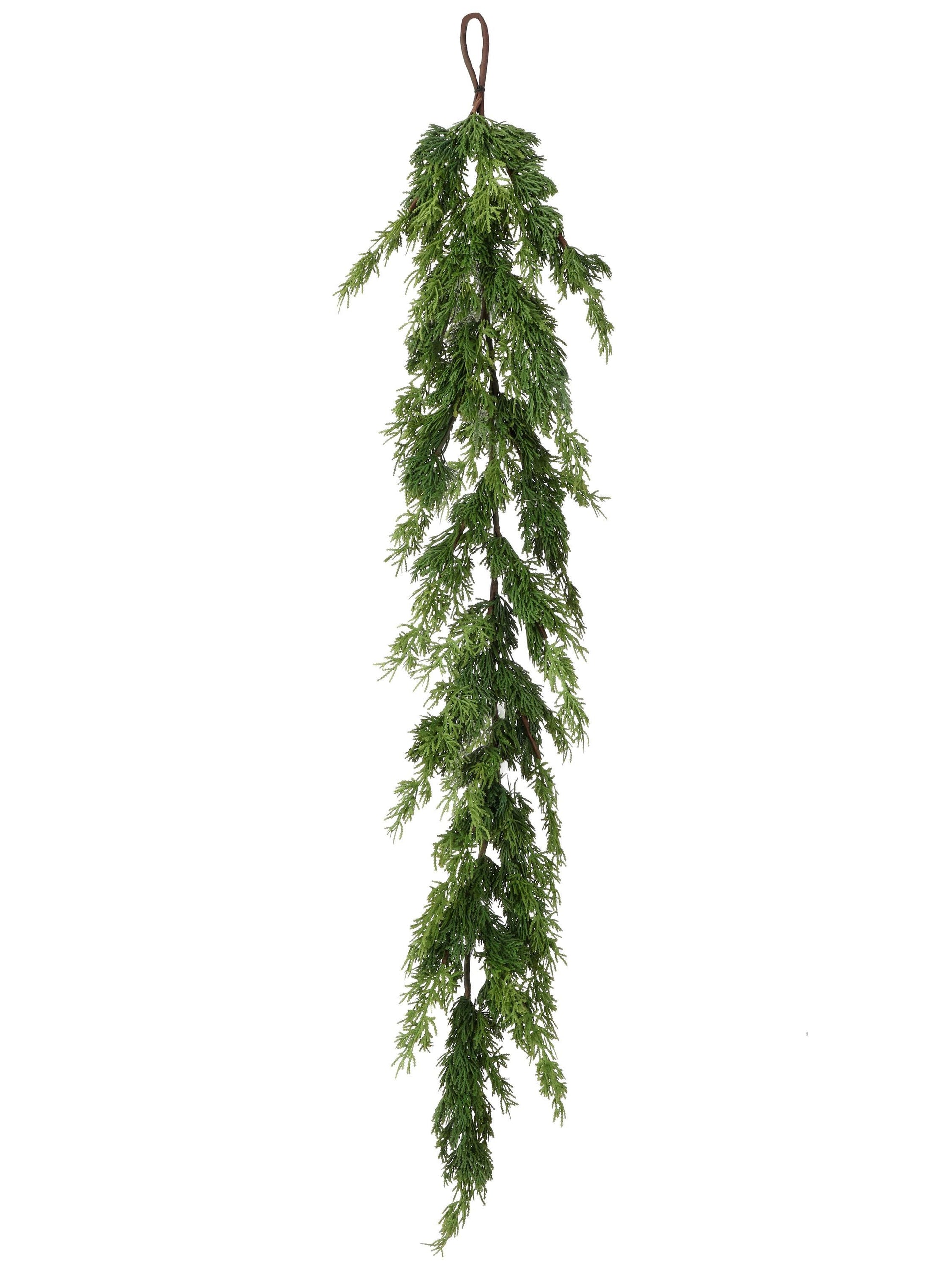 48" Real Touch Cedar Garland, Artificial Cedar Pine Garland, Christmas Greenery Garland, MTX68567