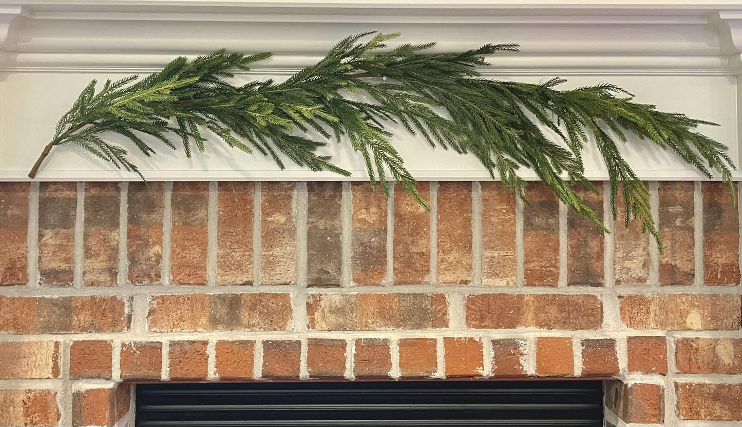 48" Norfolk Real Touch Garland, Pine Greenery, Artificial Christmas Garland, Holiday Garland, Pine Garland