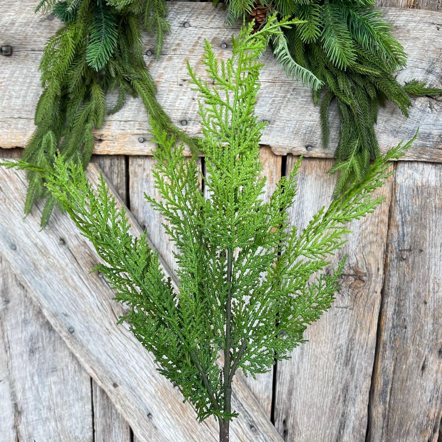 24" Cedar Spray, Christmas Cedar Spray, Christmas Greenery spray