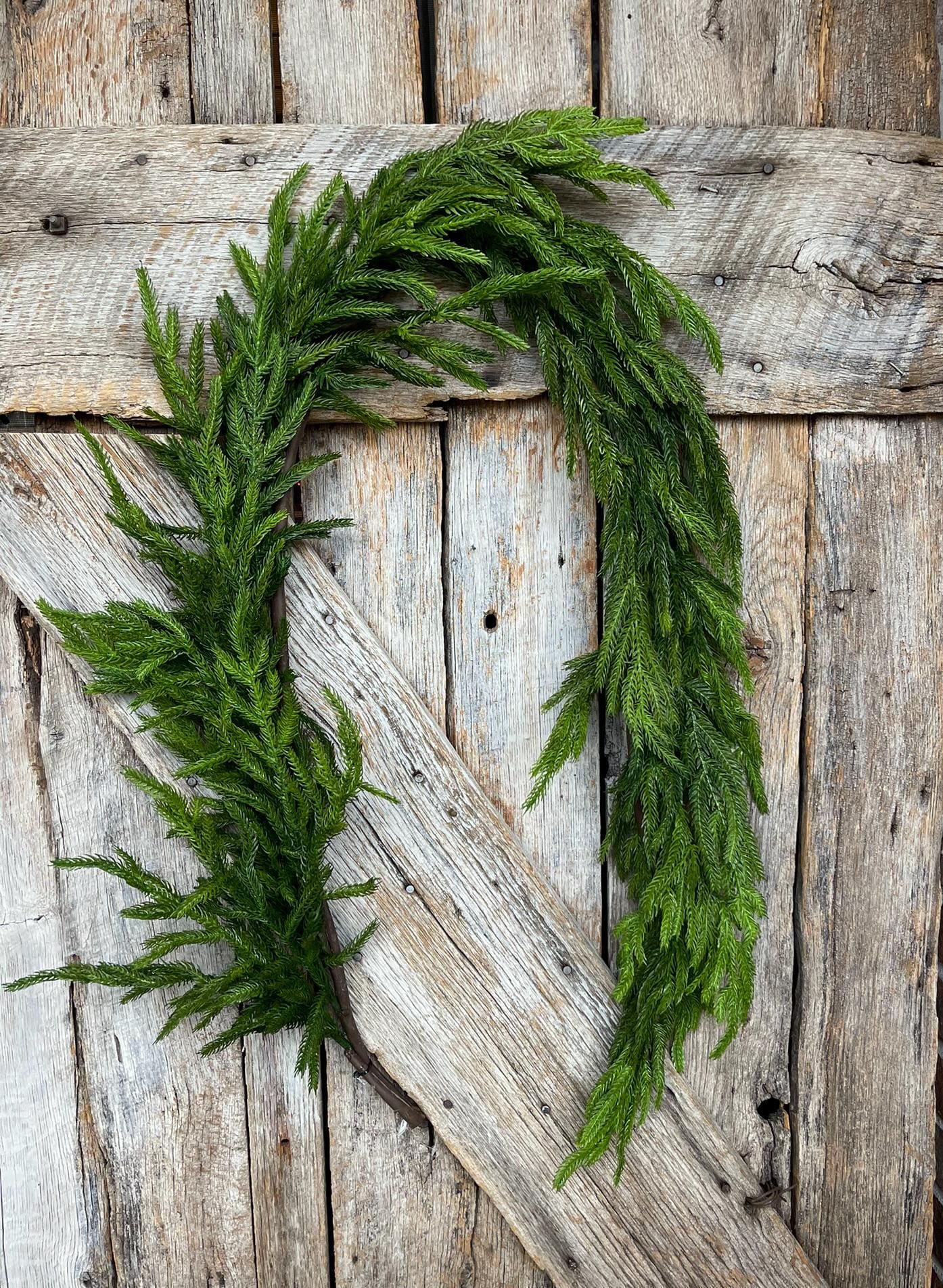 5' Norfolk Real Touch Garland, Pine Greenery