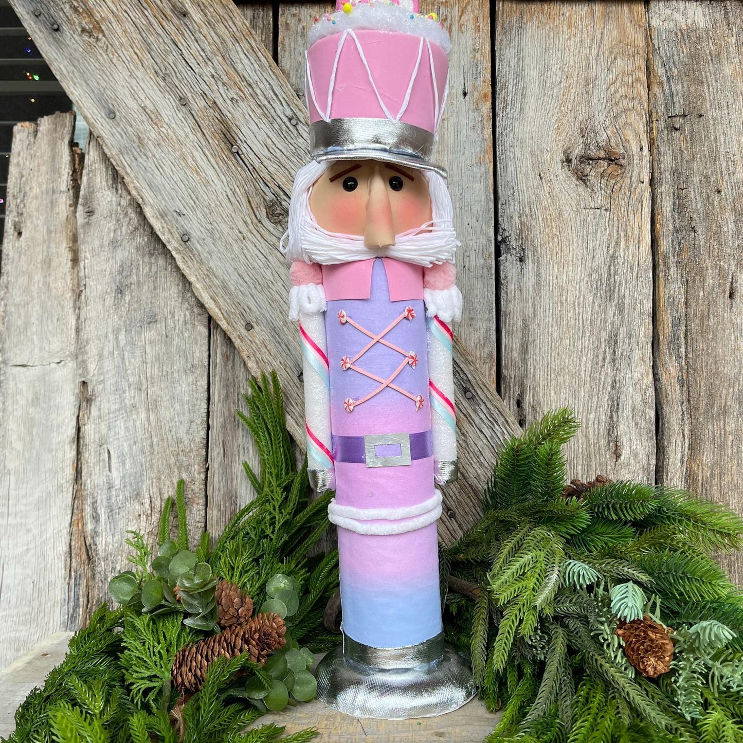 22" Pink Lavender Nutcracker, Sweet Shop Nutcracker