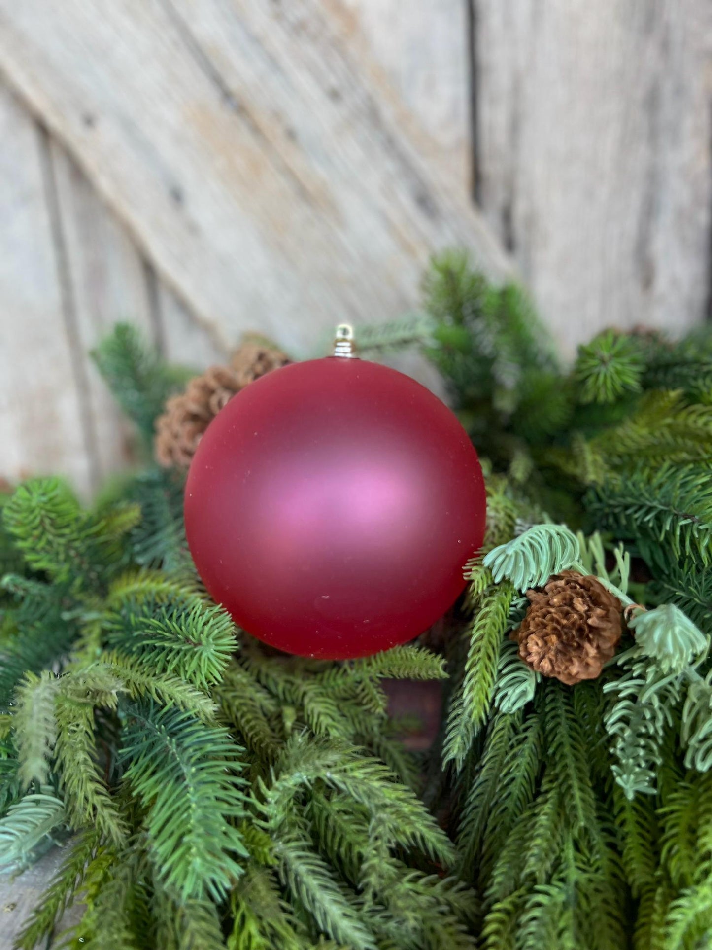 5" Hot Pink Matte Ornament, Pink Ball Ornament, Hot Pink Christmas Ball Ornament, Farrisilk Ornament, CX042-08