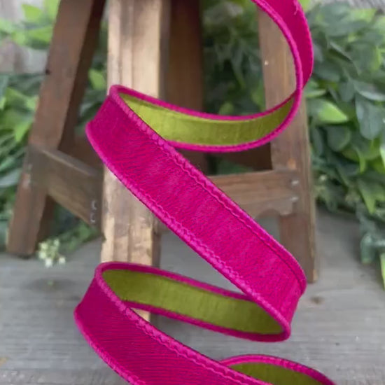 3/4” Hot Pink Ribbon, Farrisilk ribbon