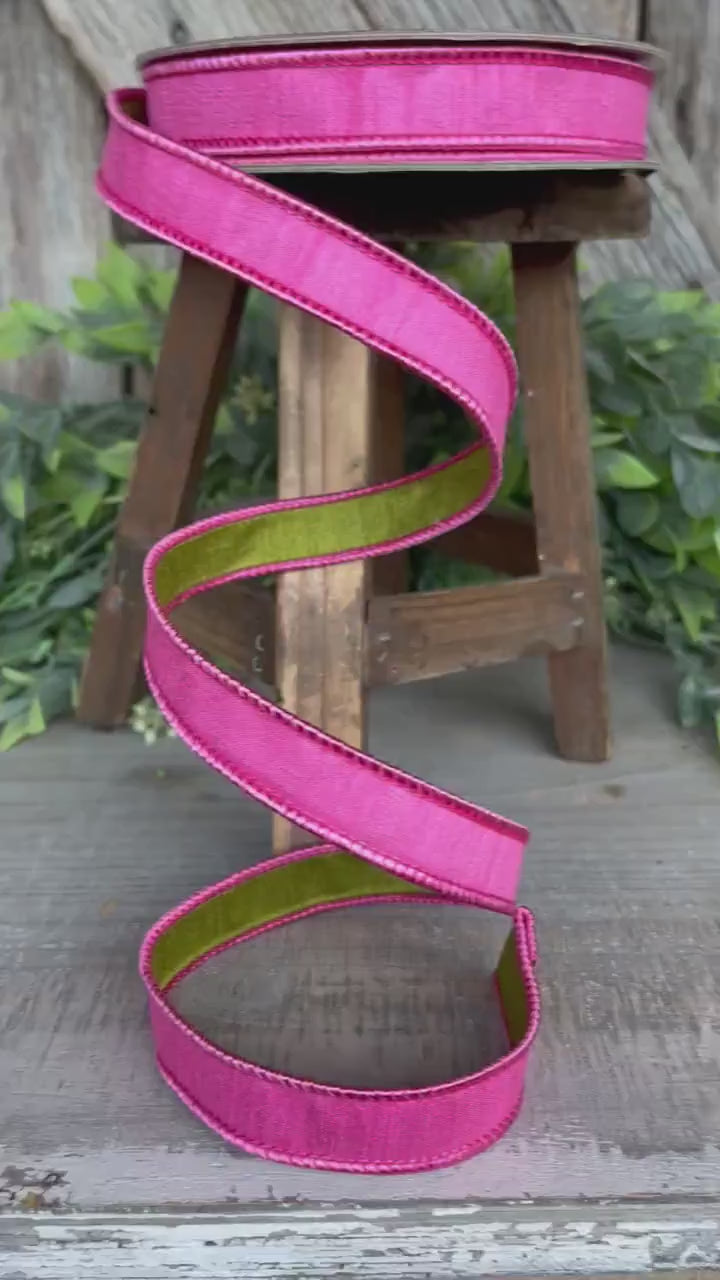 3/4” Bubblegum Pink Ribbon, Farrisilk ribbon