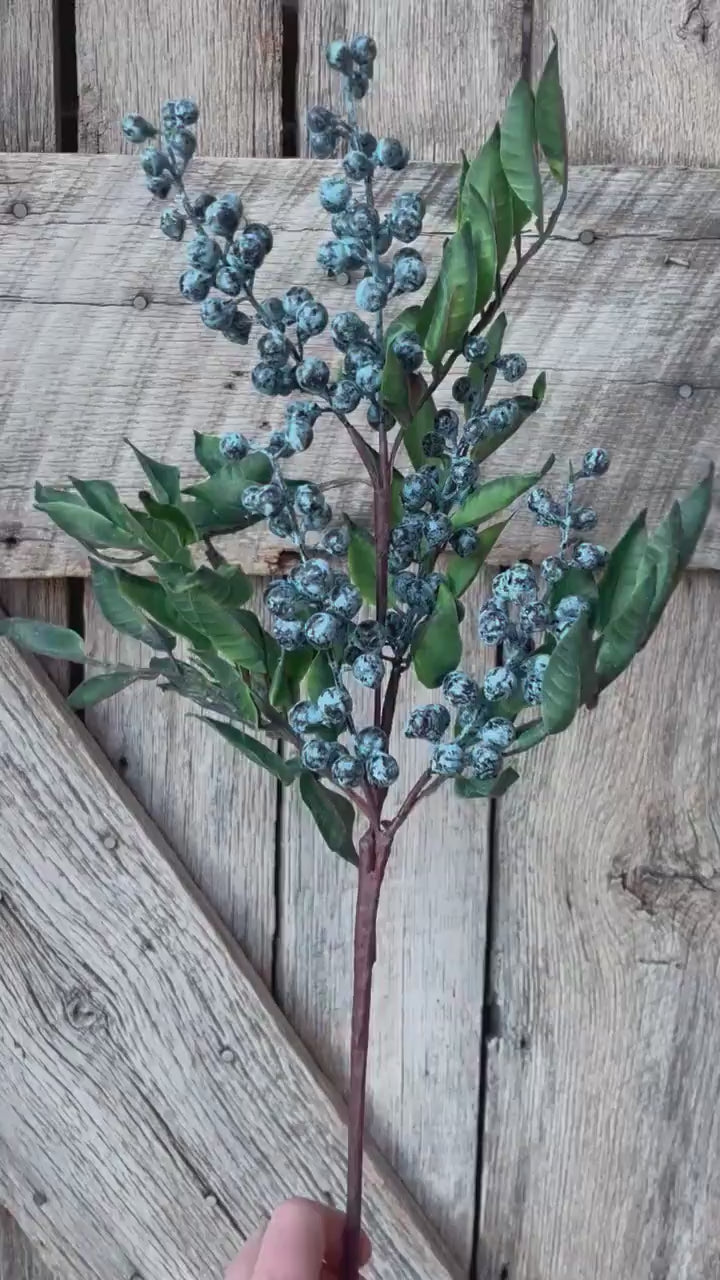 Blueberry spray, blueberry floral, blueberry pick